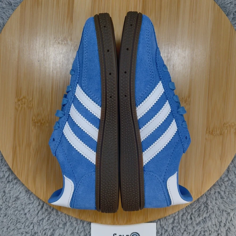 Adidas Handball Spezial Shoes Kids 13k Blue White Suede Gum Classic UNC Sneakers - Picture 7 of 12